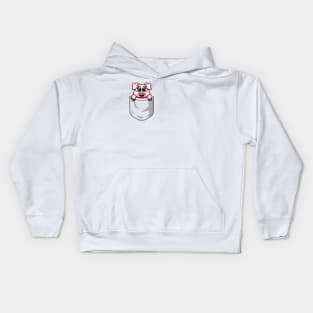 Cute pocket pig Kids Hoodie